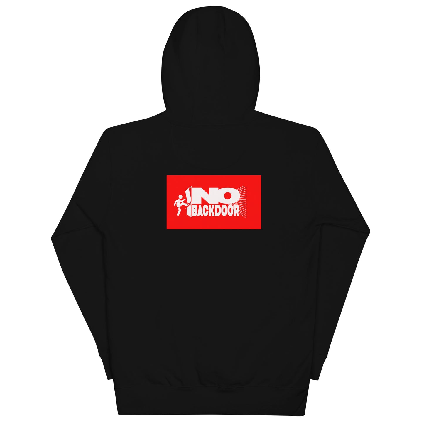 Dodging Crosses Stitch W No Backdoors logo Unisex Hoodie