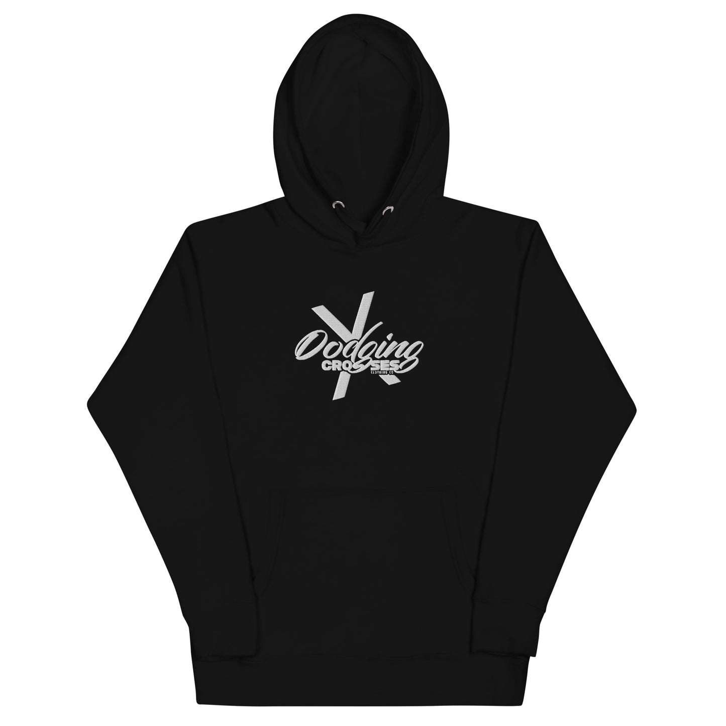 Dodging Crosses Stitch W No Backdoors logo Unisex Hoodie
