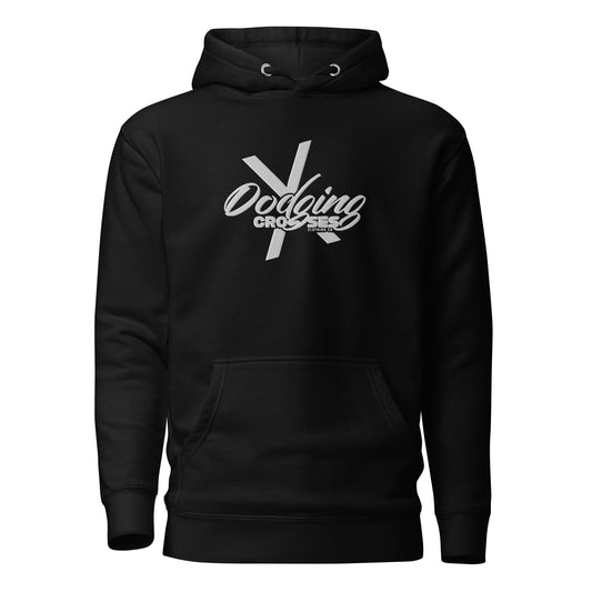 Dodging Crosses Front Stitch Only Unisex Hoodie
