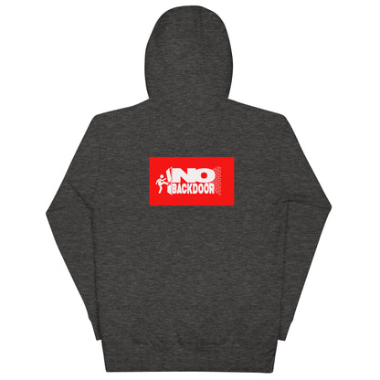 Dodging Crosses Stitch W No Backdoors logo Unisex Hoodie