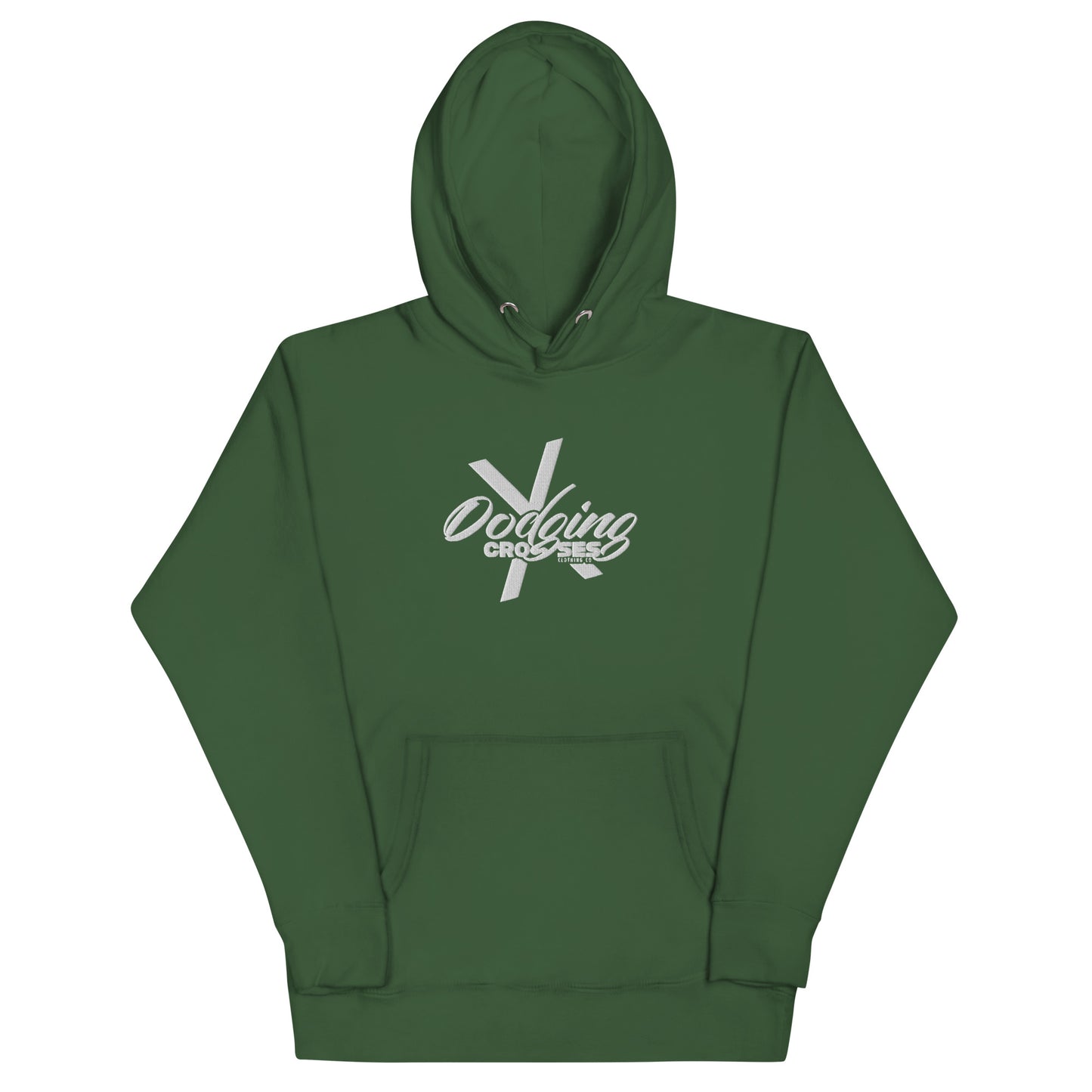 Dodging Crosses Stitch W No Backdoors logo Unisex Hoodie