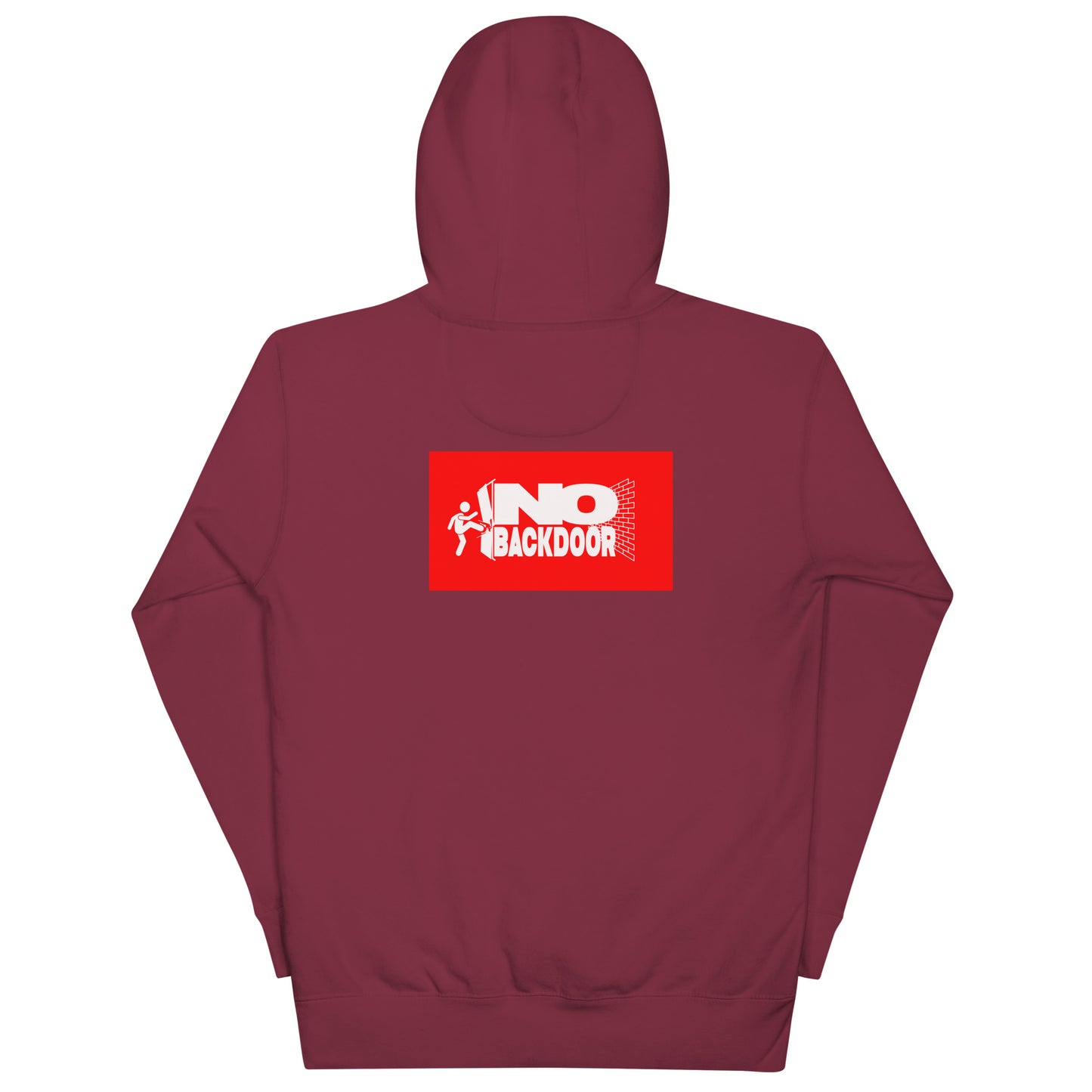 Dodging Crosses Stitch W No Backdoors logo Unisex Hoodie