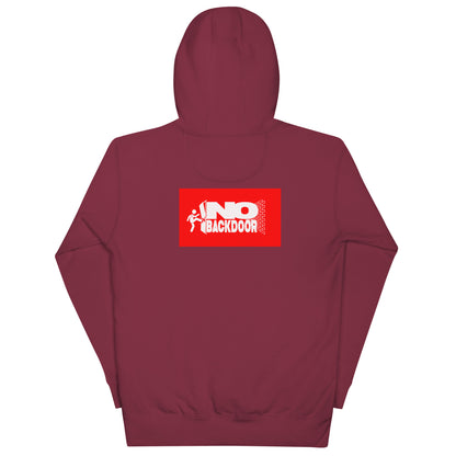 Dodging Crosses Stitch W No Backdoors logo Unisex Hoodie
