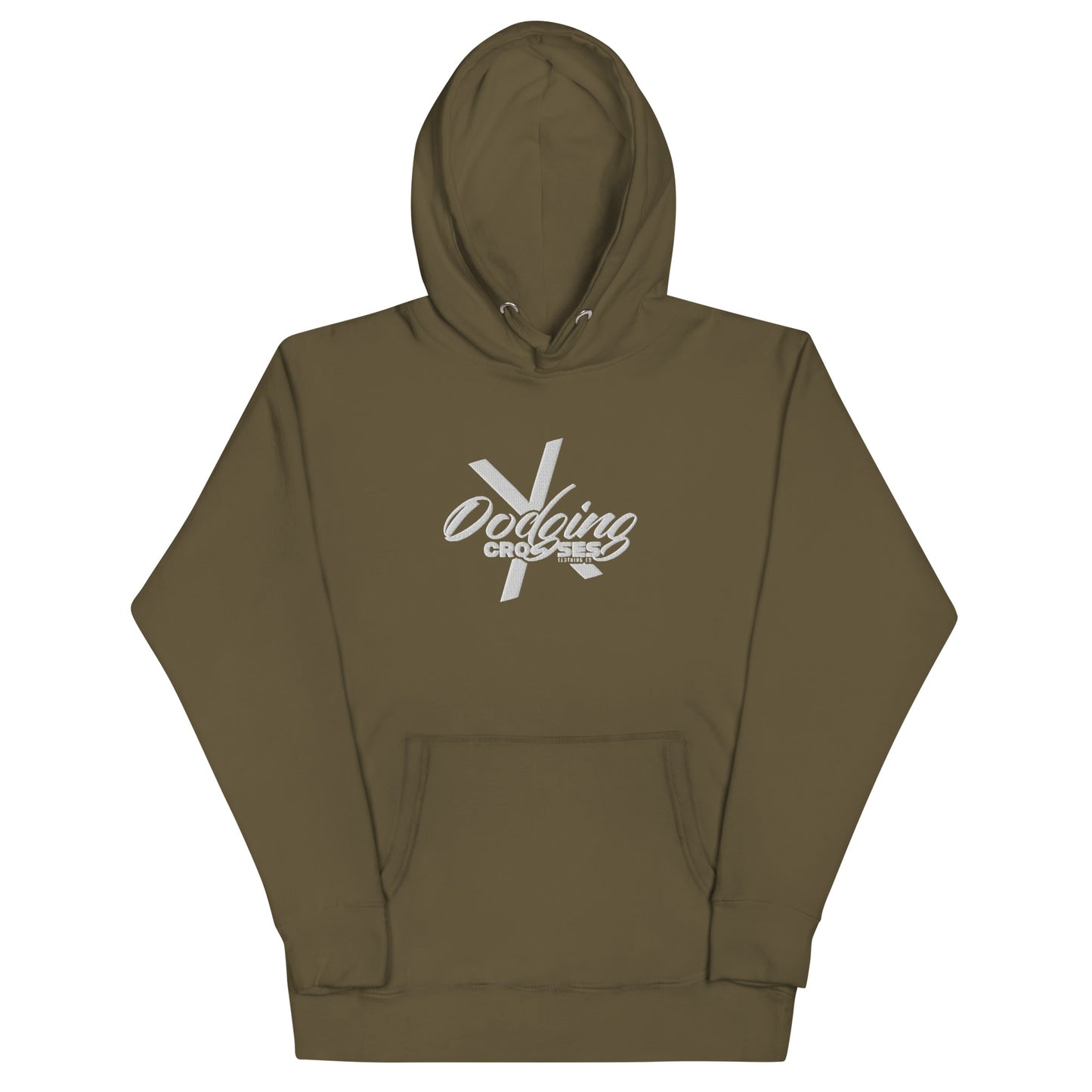 Dodging Crosses Stitch W No Backdoors logo Unisex Hoodie
