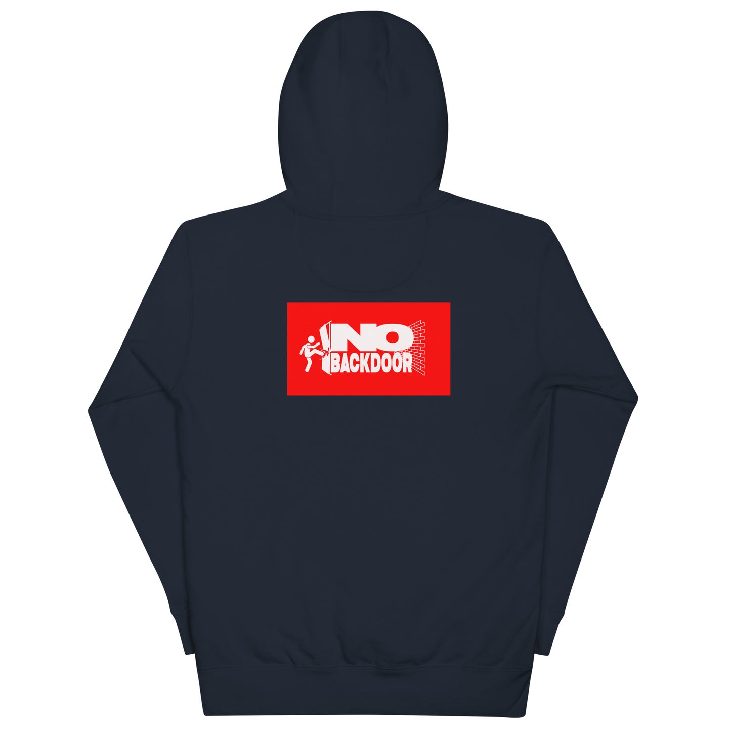 Dodging Crosses Stitch W No Backdoors logo Unisex Hoodie