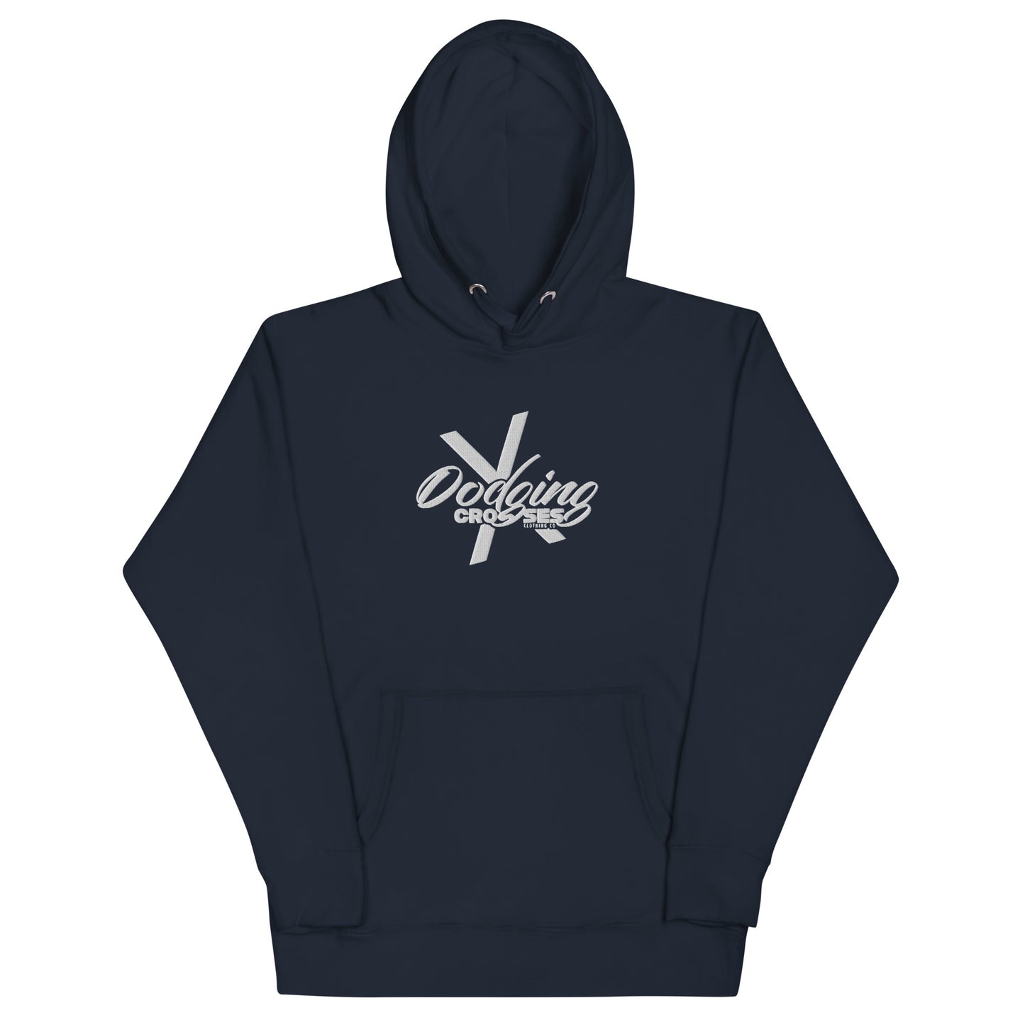 Dodging Crosses Stitch W No Backdoors logo Unisex Hoodie