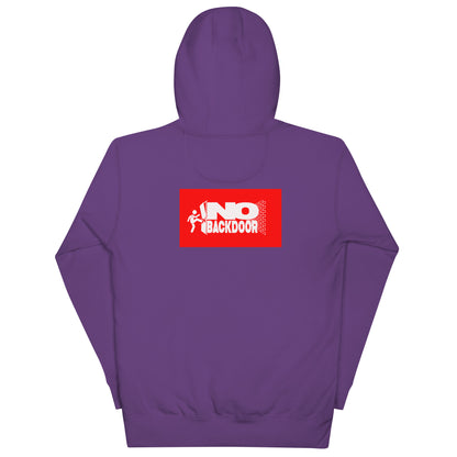 Dodging Crosses Stitch W No Backdoors logo Unisex Hoodie