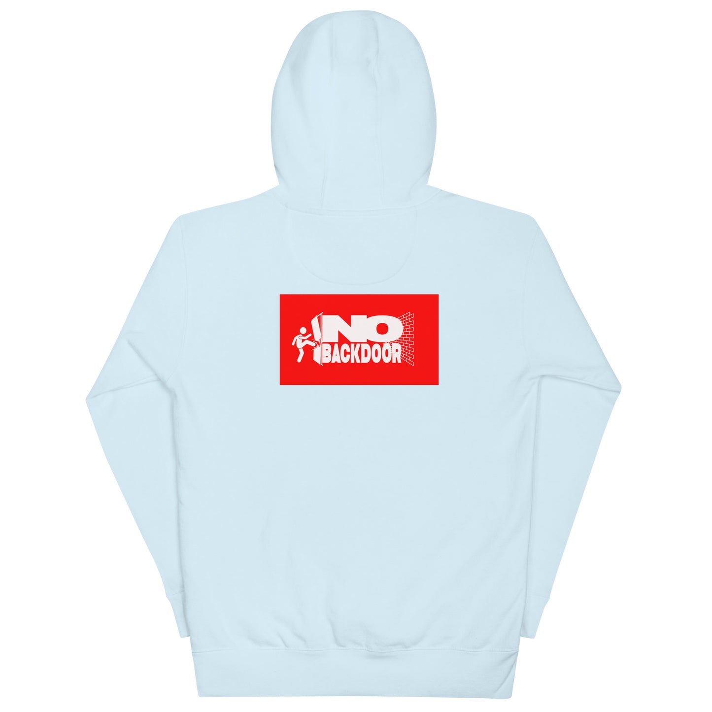 Dodging Crosses Stitch W No Backdoors logo Unisex Hoodie