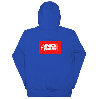 Dodging Crosses Stitch W No Backdoors logo Unisex Hoodie