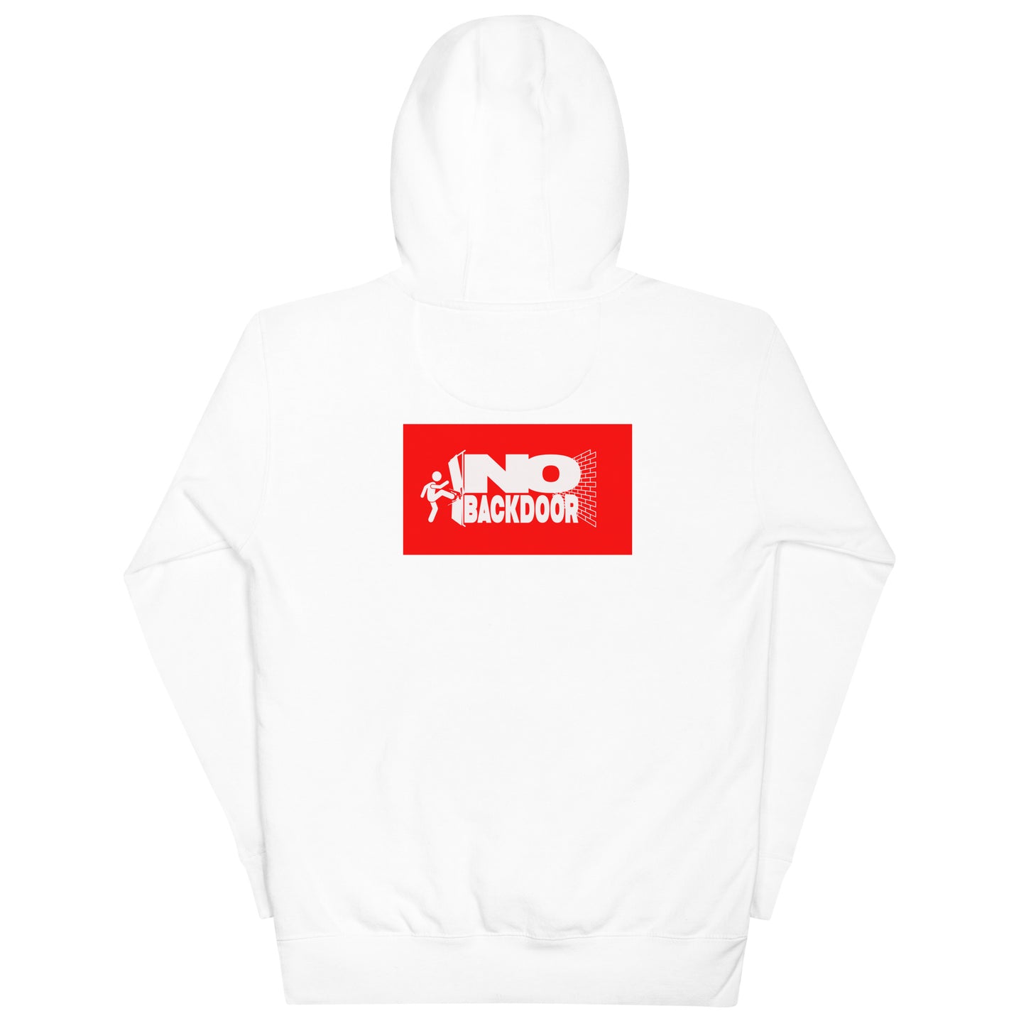 Dodging Crosses Stitch W No Backdoors logo Unisex Hoodie