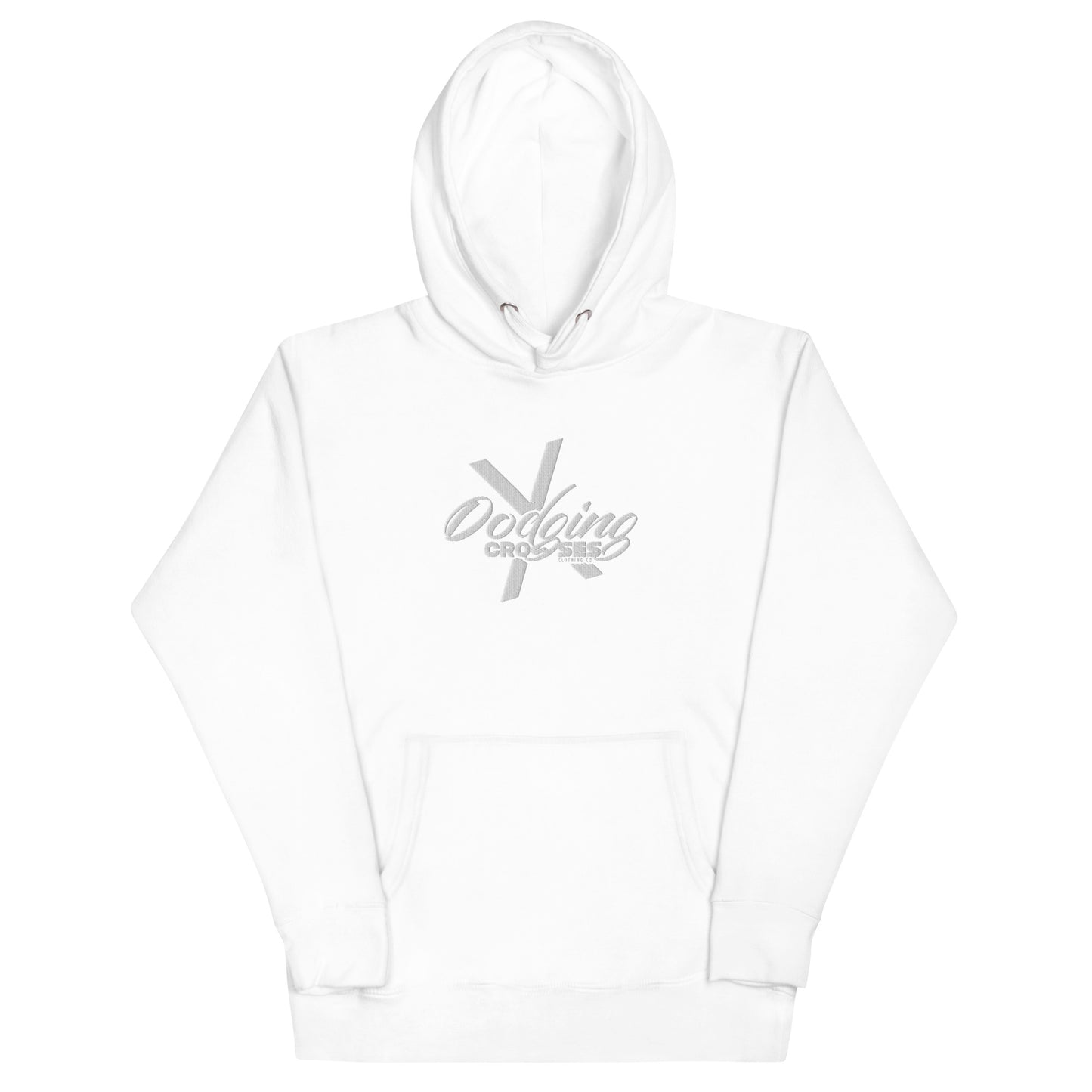 Dodging Crosses Stitch W No Backdoors logo Unisex Hoodie