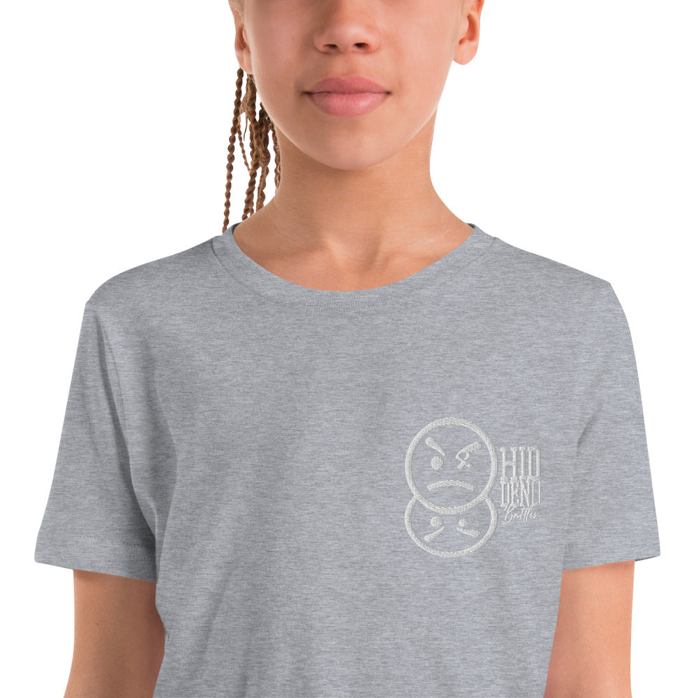 Hidden Battles Embroidery Youth Short Sleeve T-Shirt