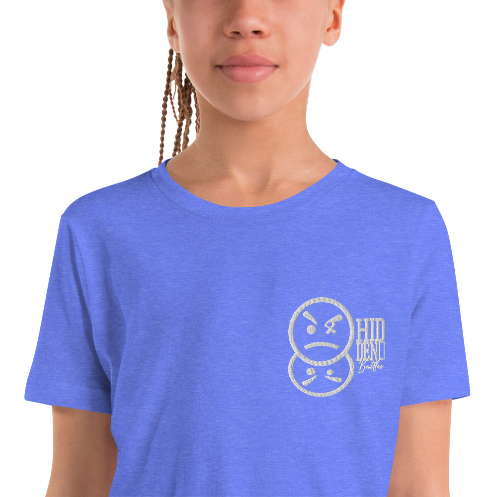 Hidden Battles Embroidery Youth Short Sleeve T-Shirt