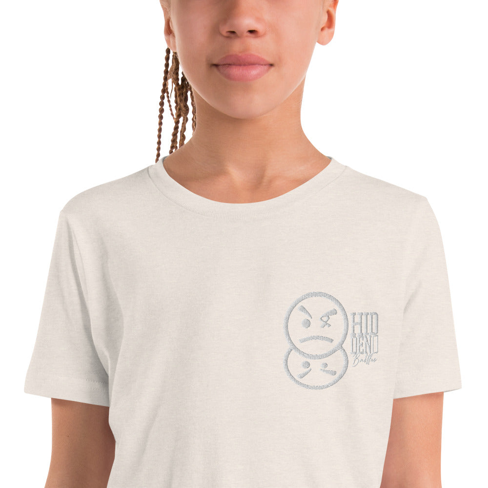 Hidden Battles Embroidery Youth Short Sleeve T-Shirt