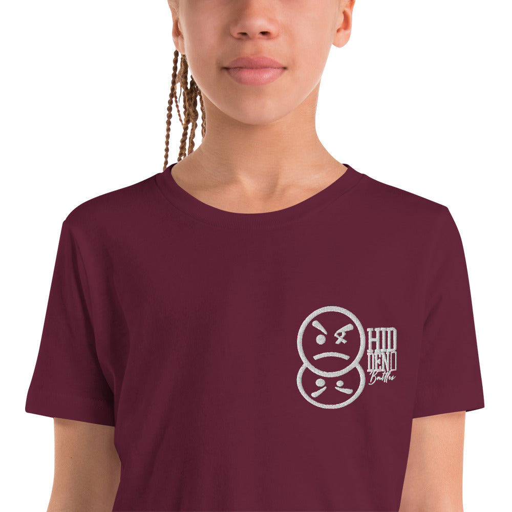 Hidden Battles Embroidery Youth Short Sleeve T-Shirt