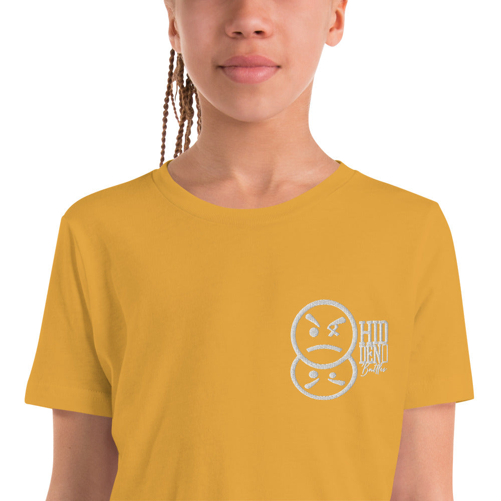 Hidden Battles Embroidery Youth Short Sleeve T-Shirt