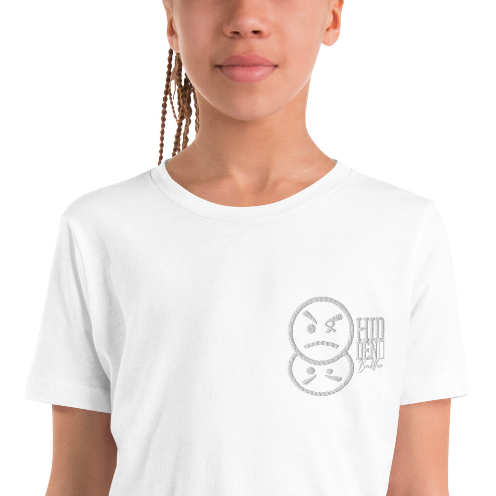 Hidden Battles Embroidery Youth Short Sleeve T-Shirt